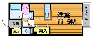 ラフィネ中島　A棟の物件間取画像